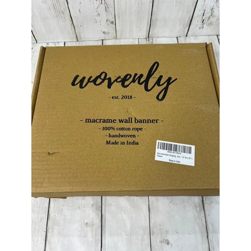 macrame wall hanging 15"W x 35" L